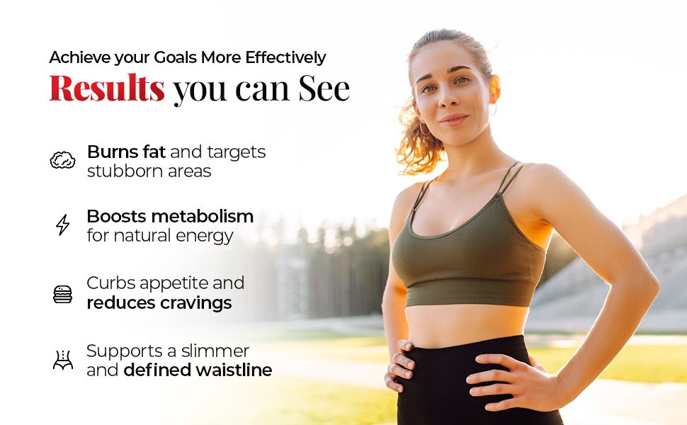 Extreme Belly Burn Weight Management Supplement for Women & Men - Garcinia Cambogia, African Mango, Apple Cider Vinegar & Green Tea - Helps Burn Fat, Boost Metabolism, Suppress Appetite - 60 Capsules “Results You Can See”