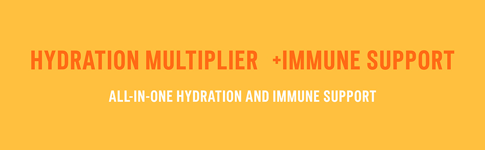 Liquid I.V.® Hydration Multiplier +Immune Support - Tangerine | Electrolyte Powder Drink Mix | 1 Pack (14 Servings) Hydration Multiplier + Immune Support