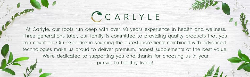 Carlyle Garcinia Cambogia Extract | 180 Capsules | Non-GMO, Gluten Free Supplement Carlyle