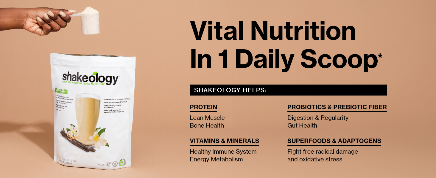 Shakeology Plant Based Protein Powder Blend – Gluten-Free Shake with Vitamins and Minerals – Helps Support Weight Loss, Lean Muscle, Gut Health – Chocolate, 30 Servings Vital Nutrition