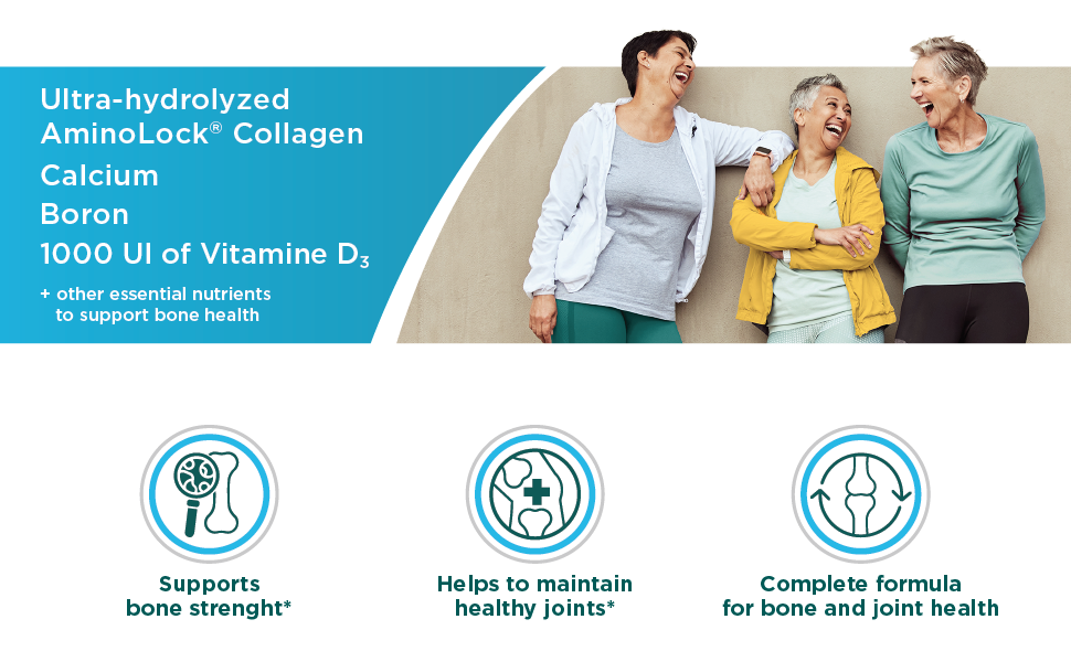 Genacol Bone & Joint – Calcium, Vitamin D3, Boron & Ultra-Hydrolyzed Collagen, Health Supplement, Supports Bone Strength, 90 Capsules (30-Day Supply) Genacol Bone & Joint: Ultra-hydrolyzed AminoLock Collagen, Calcium, Boron, Vitamin D (1000 UI)
