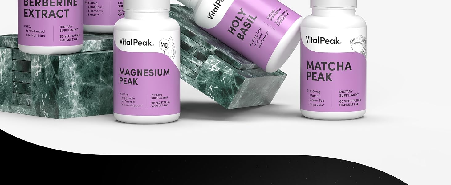 Vital Peak® Hawthorn Peak 900 mg - Supports Heart & Cardiovascular Health - Hawthorn Berry Leaf Extract Supplement - Promotes Overall Wellness - Vegan, Gluten Free, Dairy Free, Non-GMO - 60 Capsules cardiovascular support heart health circulation wellness botanical plant based herbal