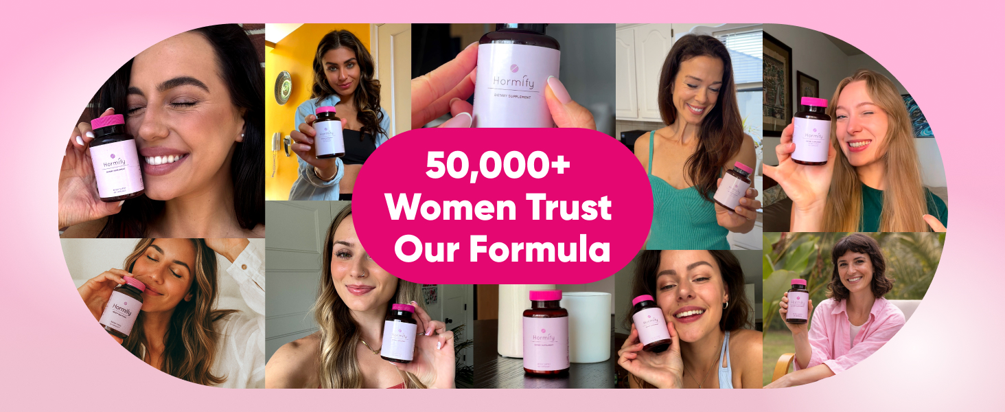 Women's Hormone Balance Supplement - Natural Support for Hormonal Balance, Energy Boost, Mood Swings, Hot Flashes, Menopausal Balance - 60 Capsules Hormify