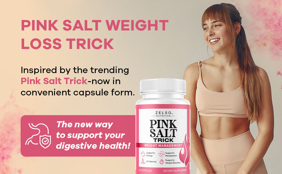 Pink Salt Trick Capsules - Original PinkSalt Trick Supplement for Weight, Energy & Metabolism - All Natural Advanced Support Formula Pills Reviews, 60 Capsules for 1 Month pink salt trick capsules supplement pills advanced support