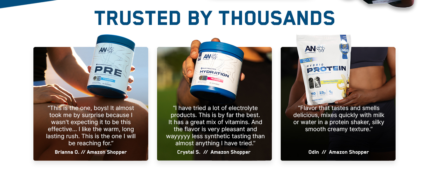 AN Performance Electrolyte Drink Mix | Zero Sugar Hydration Powder | Magnesium + Calcium + Potassium | Pink Lemonade | 30 Servings trusted by thousands