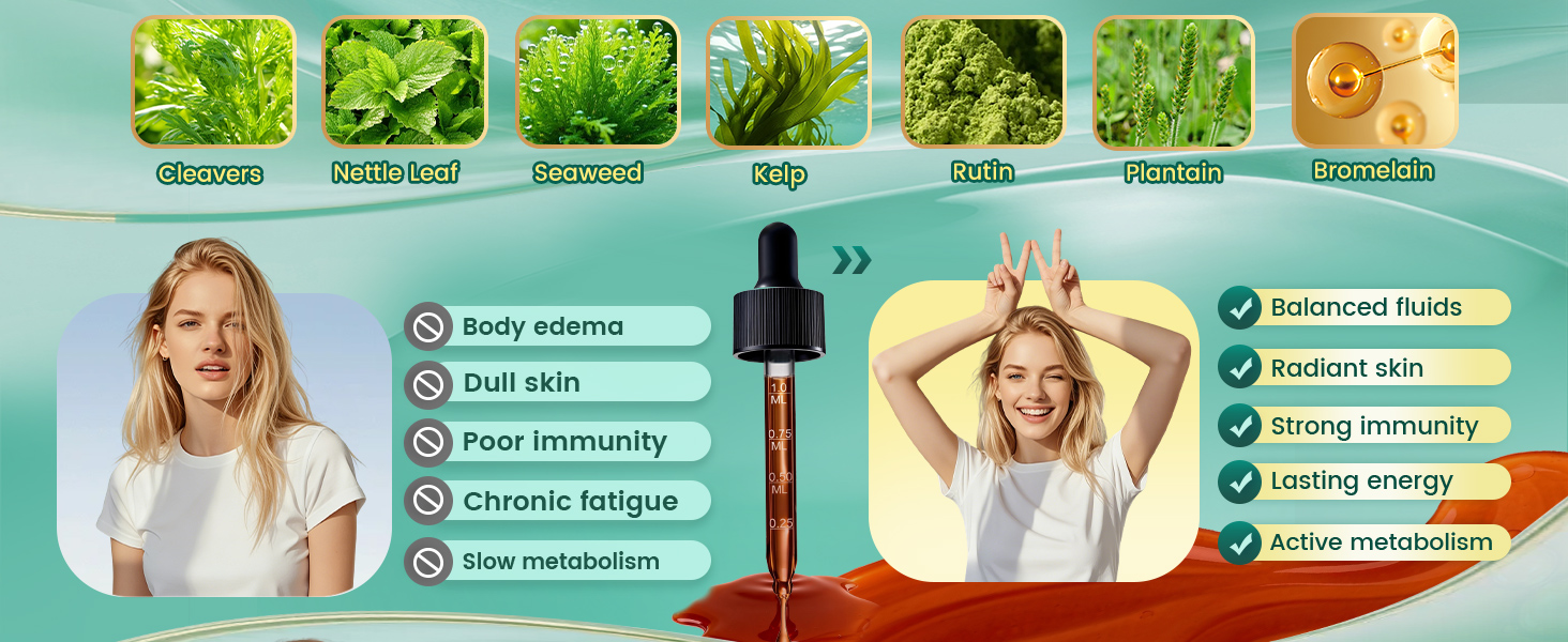 21-in-1 Lymphatic Drainage Drops for Liposomal, 6000mg Immune & Lymph System Support Supplement for Women & Men with Echinacea, Dandelion, Burdock, Bromelain, Calendula, Turmeric & More, 2 FL OZ lymphatic drainage drops lymphatic drainage supplements lymph system support lymphatic drainage