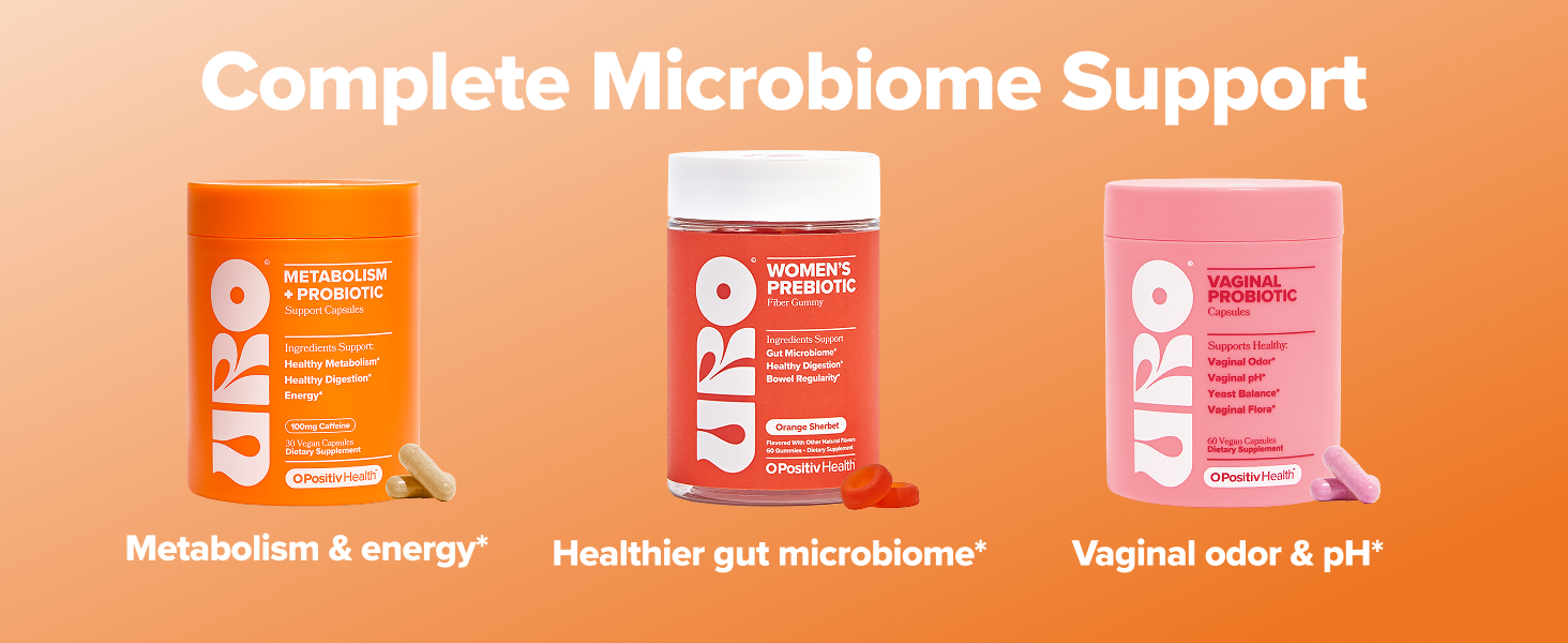 URO Metabolism + Probiotic Support Capsules – Metabolism, Gut Health & Sustained Energy – with Chromium Picolinate, Green Coffee Bean Extract & Targeted Probiotics – 1 Month Supply – 30 Servings URO Metabolism