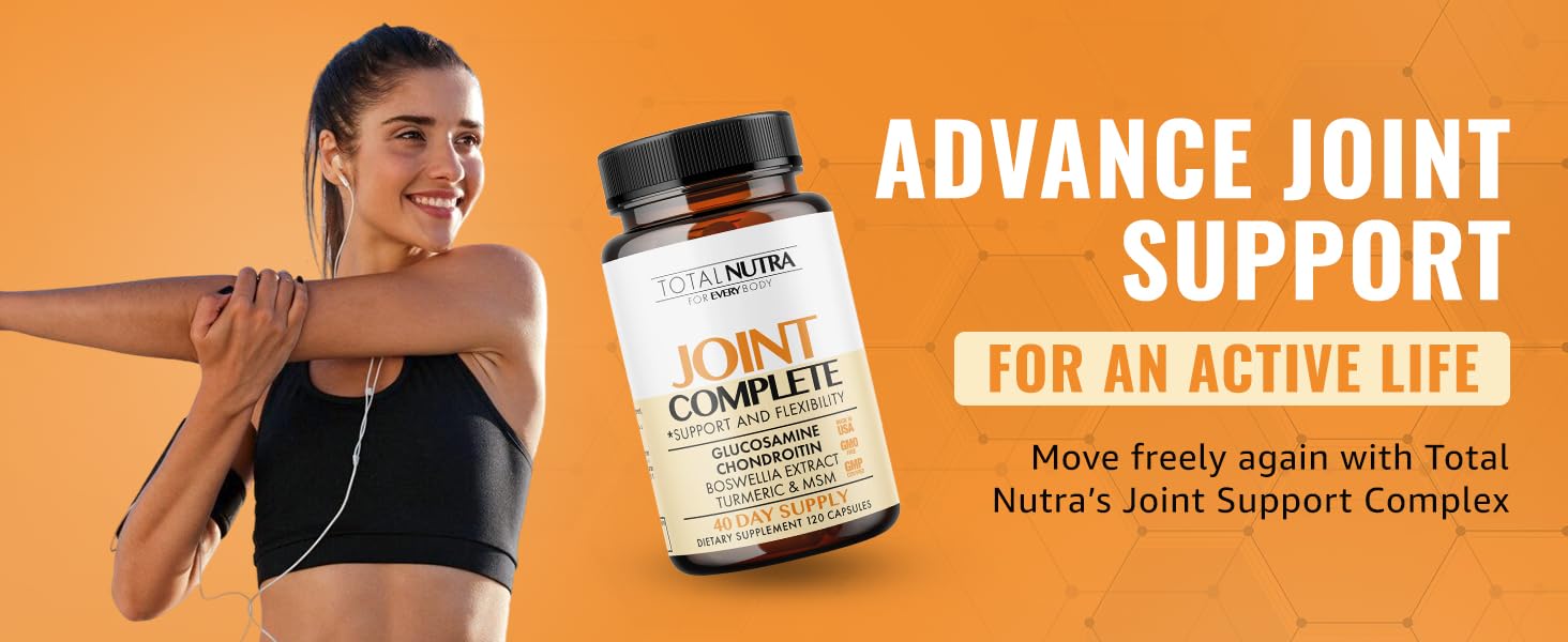 Glucosamine Chondroitin MSM Turmeric 2100mg – Joint Complete Capsules, Advanced Strength Joint Support Supplement for Adults Hands Back Knee Mobility – Bone & Joint Health Supplements for Men & Women Our joint compound capsules contain the best natural ingredients to support joint health