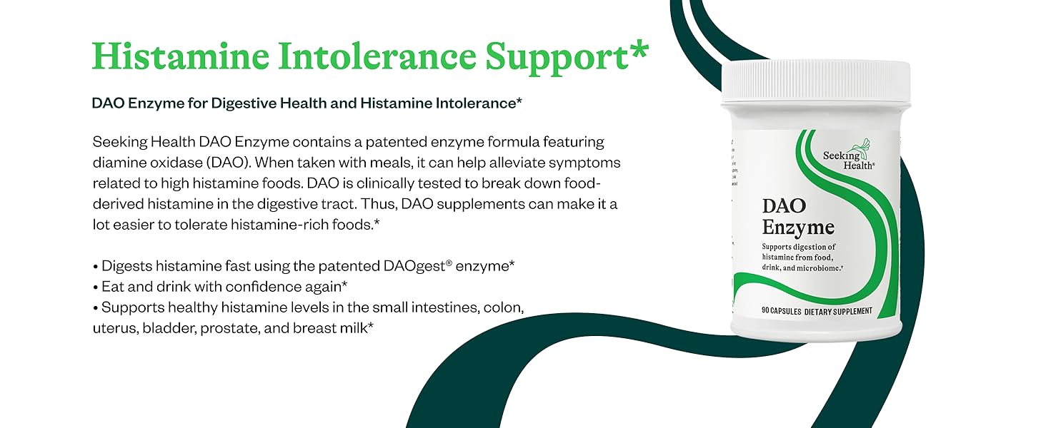 Seeking Health DAO Enzyme - Formerly Histamine Digest, DAO Enzyme Supplement for Histamine Food Intolerance, Supports Digestive Health, Upset Stomach (90 Capsules) 2