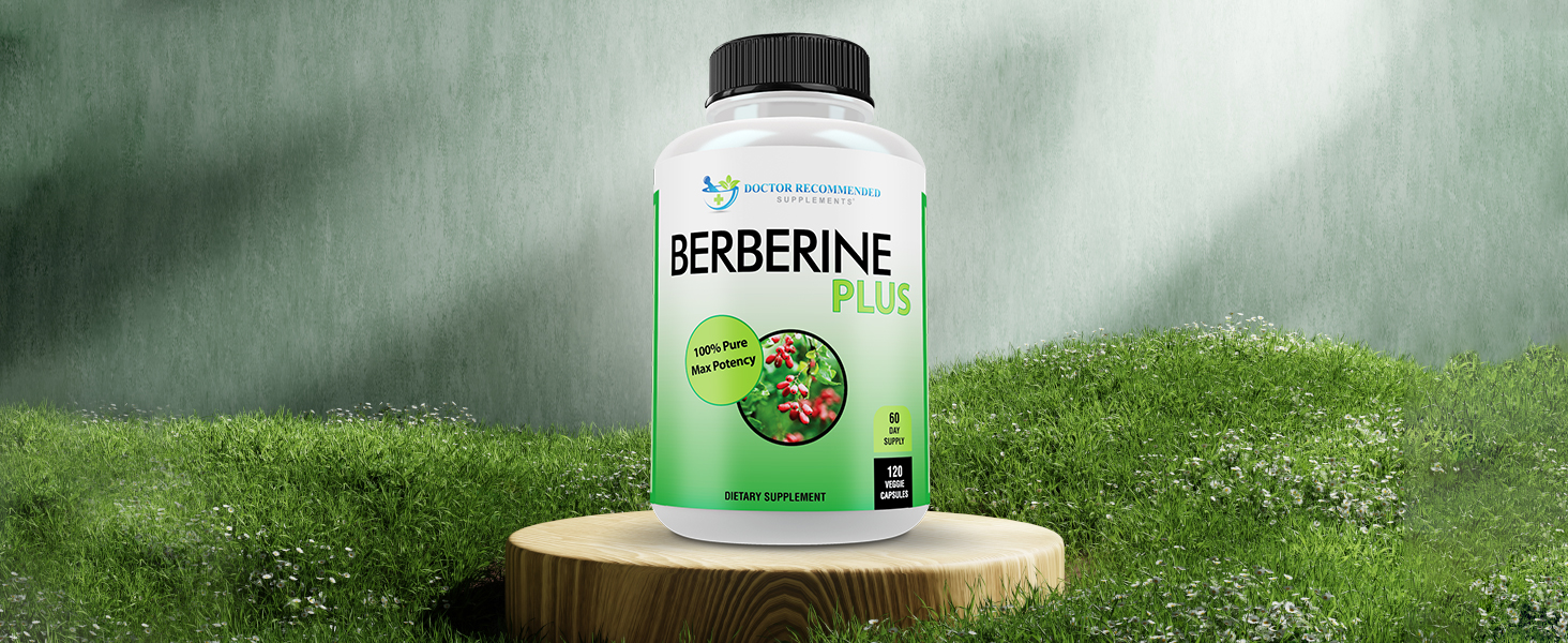 DOCTOR RECOMMENDED SUPPLEMENTS Berberine Plus 1200mg Per Serving - 120 Veggie Capsules with Royal Jelly berberine 1200mg