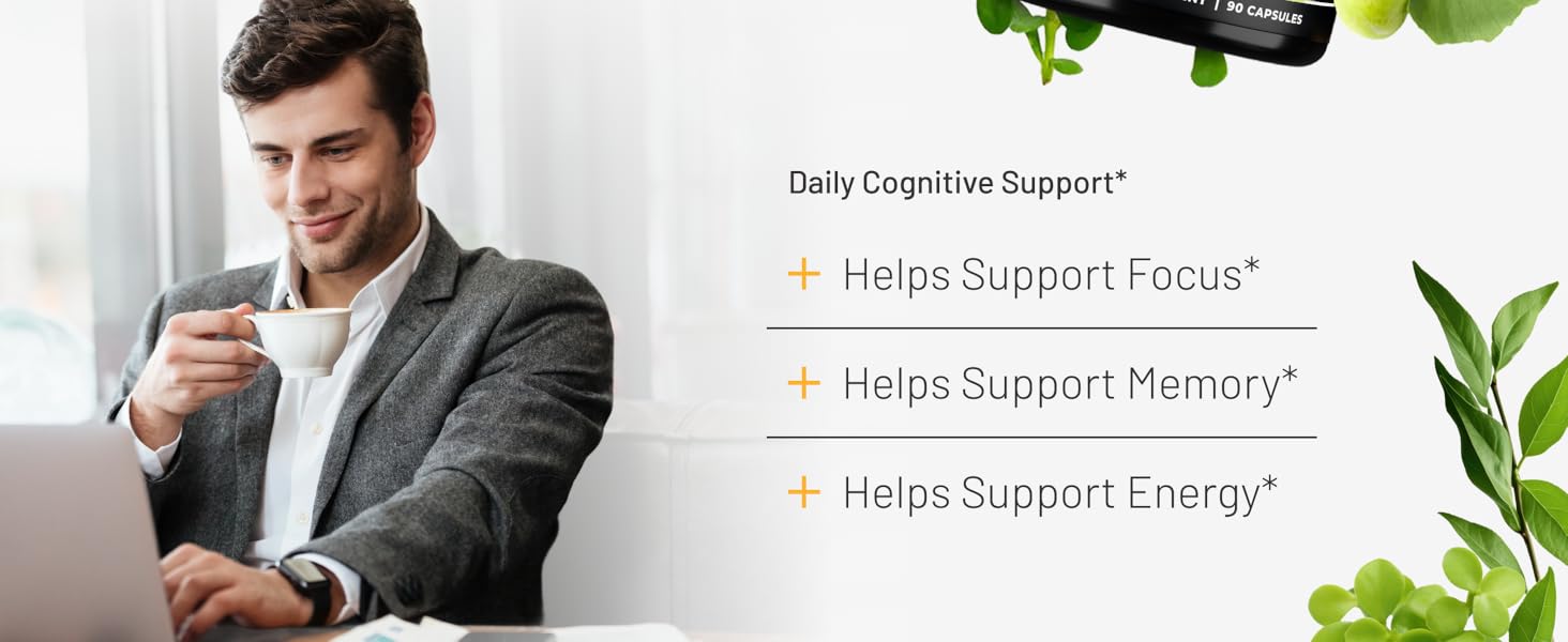 Nootrix Prime Brain Nootropic Supplement | Supports Memory, Mental Focus, Cognitive Health & Energy | Promotes Healthy Mood & Brain Function | Ginkgo Biloba, Lion's Mane & L Theanine | 60 Capsules 1