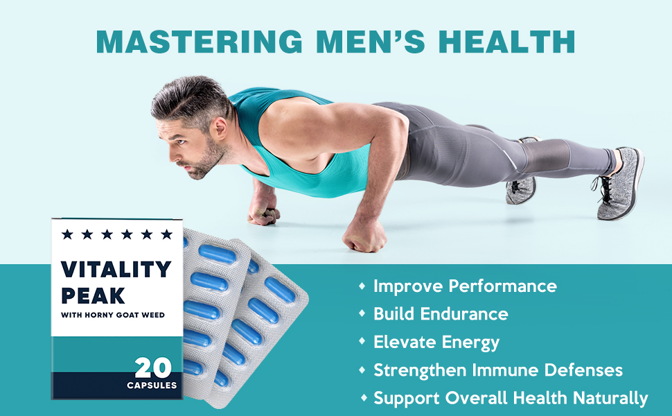 Nutrition Supplements, Maximize Stamina, Endurance, Performance and Energy - Pack of 20 vitality peak