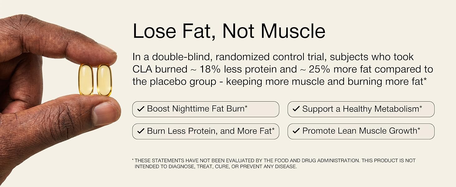 UNALTERED Belly Fat Burner for Men - Natural Weight Loss Pills to Support Reduced Body Fat, Preservation of Lean Muscle Mass, and a Healthy Metabolism - CLA Dietary Supplement - 90 Softgel Capsules weight loss supplement for men