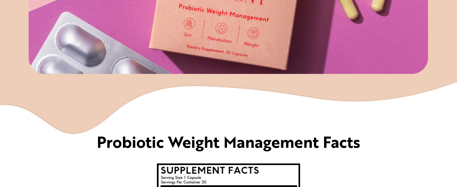 Dr. Kellyann Harmony Probiotic Weight Management (30 Capsules) Prebiotic and Probiotic to Support Weight Management and Promote Optimal Gut Health Dr.Kelleyann's Harmony Probiotic Weight Management