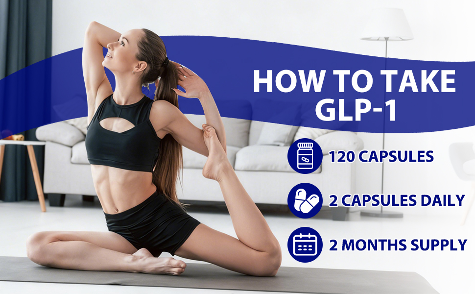 GLP 1 Supplement, 120 Capsules GLP-1 Probiotic for Appetite Regulate & Gut Health, Reduce Hunger & Cravings for Digestive, Promote GLP-1 Production & Support Weight Management, Vegan for Women & Men supplements for women