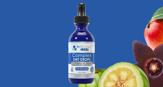 BioSource Labs Complex Diet Drops – Best Natural Drops for Men and Women (1 Bottle, 2 fl oz) - 30 Day Supply Premium Ingredients