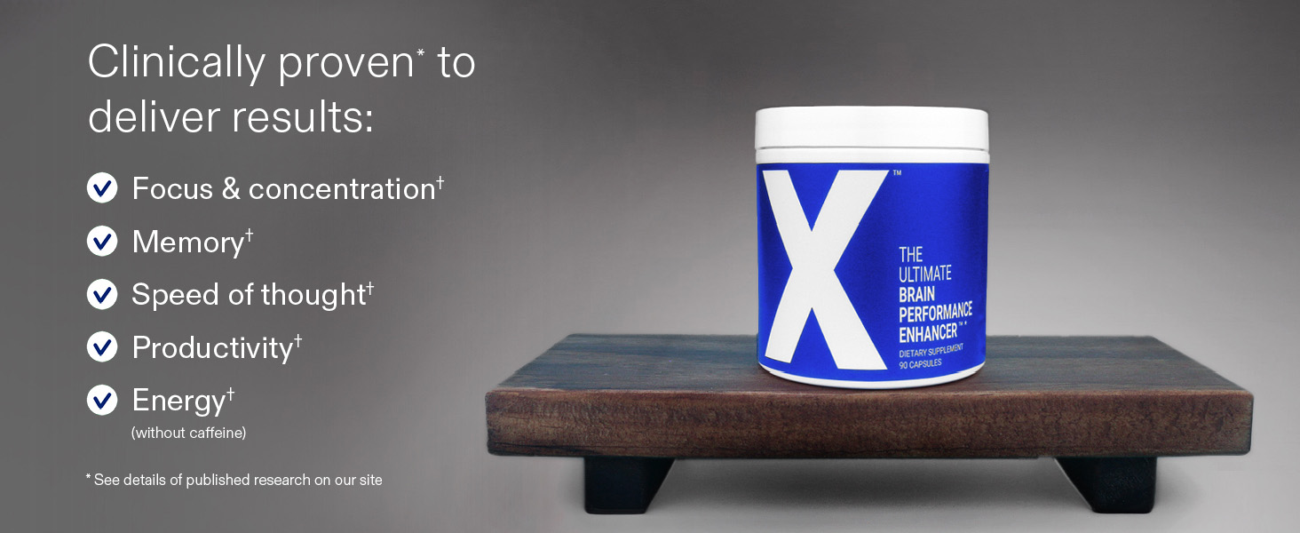 Clear Brain Fog & Focus for Deep Work | X – Science-Backed Brain Performance Supplement X
