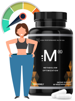 High Performance Nutrition Metabolism Booster, HPN M(6) Fat Burner, Natural Weight Loss Supplement, Support Lean Muscle, Increase Energy, Vegan Friendly, Clinically Tested, 60 Capsules Metabolism Optimization