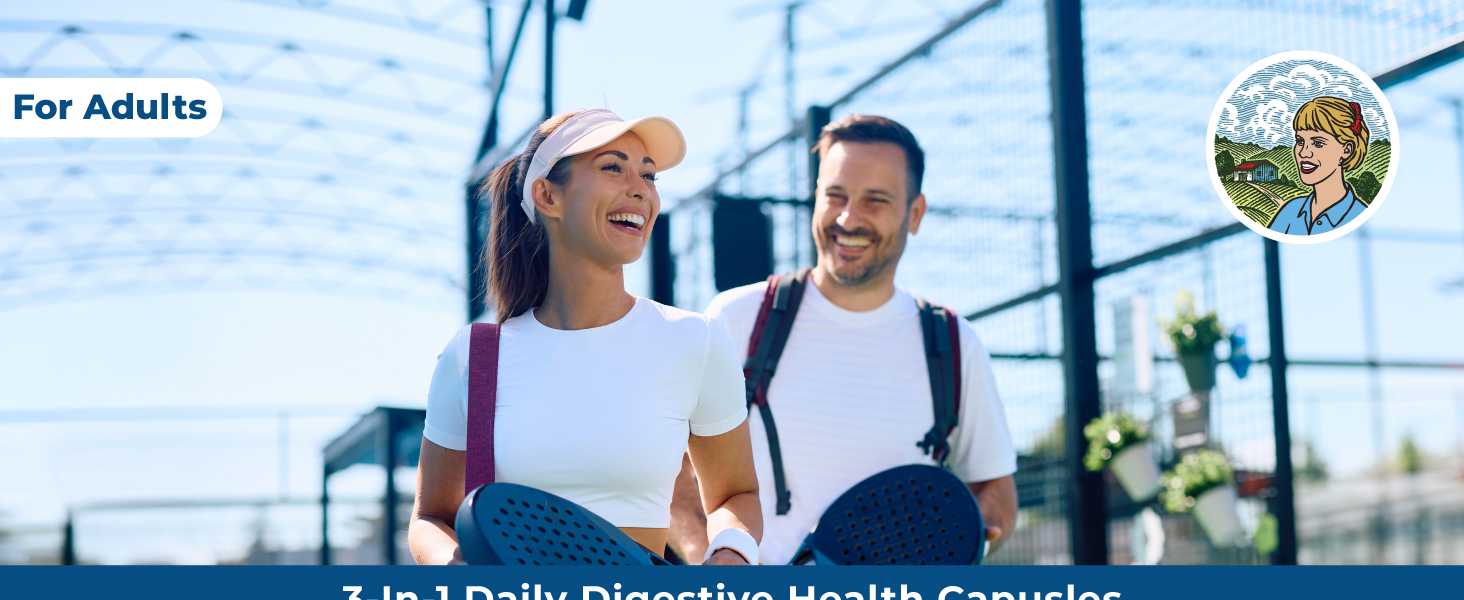 MARYRUTH'S 3-in-1 Probiotics for Digestive Health | Prebiotic & Postbiotic | Gut Health Supplement for Women & Men | 23 Unique Strains | Immune Support | 50 Billion CFU | 30 Servings 3-in-1 Daily Digestive Health Capsules, 30 ct
