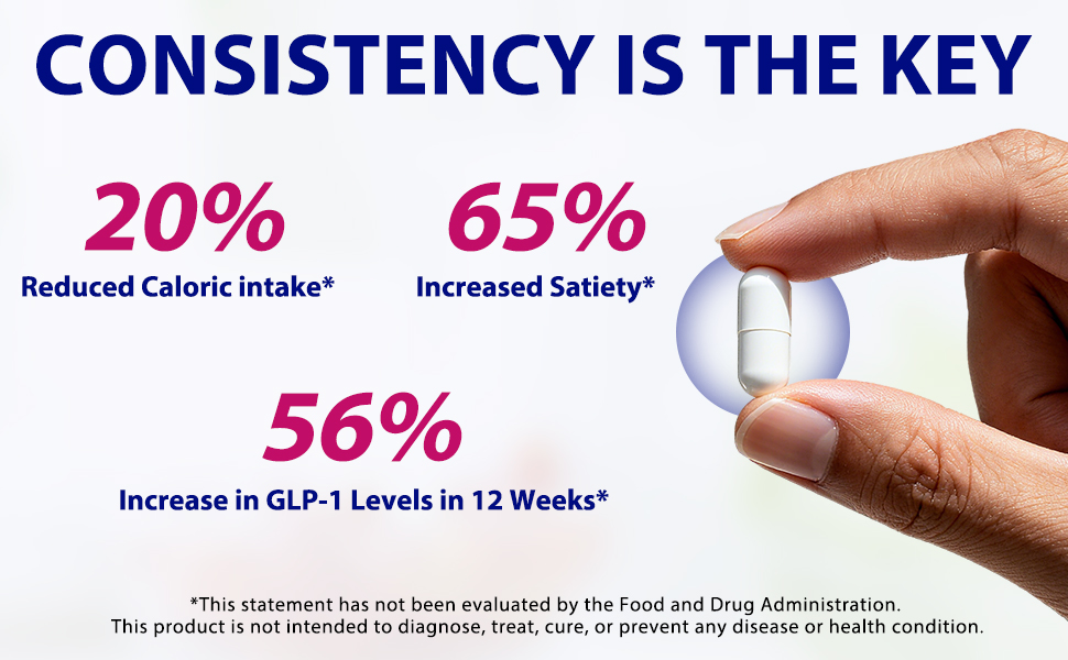 GLP 1 Supplement, 120 Capsules GLP-1 Probiotic for Appetite Regulate & Gut Health, Reduce Hunger & Cravings for Digestive, Promote GLP-1 Production & Support Weight Management, Vegan for Women & Men glp 1