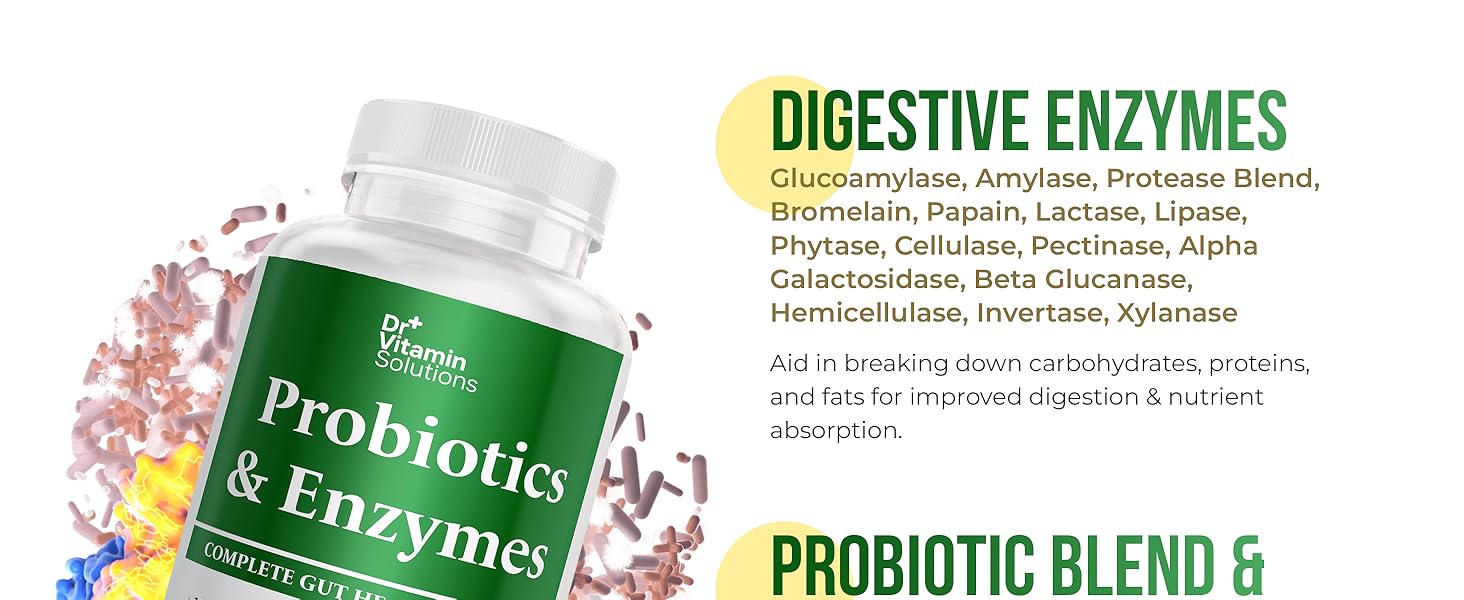 probotics supplements, 50 billion daily prebiotic, digestion capsules, probiotico complex