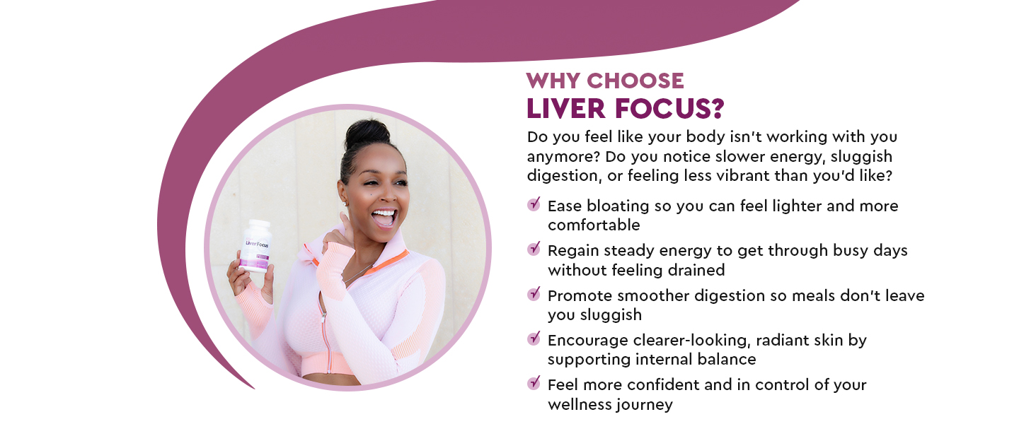JJ Smith Liver Focus – Liver Cleanse Supplement with Milk Thistle, Alpha Lipoic Acid, Turmeric, Dandelion Root & Artichoke – Supports Active Liver, Fat Metabolism, Digestion, Energy,& Clearer Skin Fatty liver supplement with dandelion root artichoke and alpha lipoic acid for women