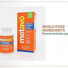 Metavo Complete Synbiotic - GLP-1 Support Pre+Pro+Postbiotics | 60 Veggie Capsules | 7 Strains, 4 Billion CFUs | Gut Health & Microbiome Support Whole Foods