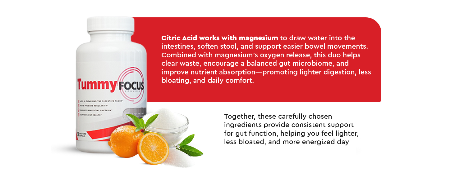 JJ Smith Tummy Focus – Digestive Cleanse Supplement with Ozonated Oxygenated Magnesium – Supports Digestion, Regularity, Bloating, Gut Balance, Nutrient Absorption, Energy & a Flatter Belly Tummy Focus flatter belly supplement supports digestion and nutrient absorption daily