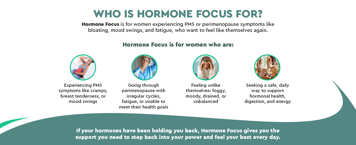 Hormone Focus – Estrogen Balance for Women - DIM Supplement with Diindolylmethane, Calcium D-Glucarate & BioPerine – Supports Hormonal Health, Mood, Energy, Mental Clarity, Clear Skin & Weight Hormone balance supplement for menopause perimenopause PMS mood swings and clarity